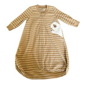 Carter's Fleece Sleep sack 0-3M Baby Boy Carter’s 2-way zip Polar Bear Stripes